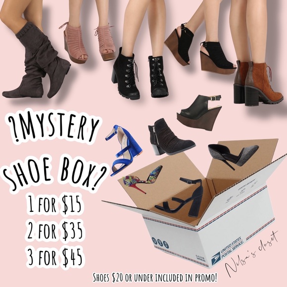 ✨ MYSTERY SHOE BOX ✨ mixed sizes, PERFECT FOR RESALE OR GIFTING for holidays ✨ - Picture 1 of 16
